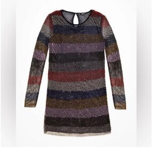 Beaded striped H&M Studio 2014 dress small/medium